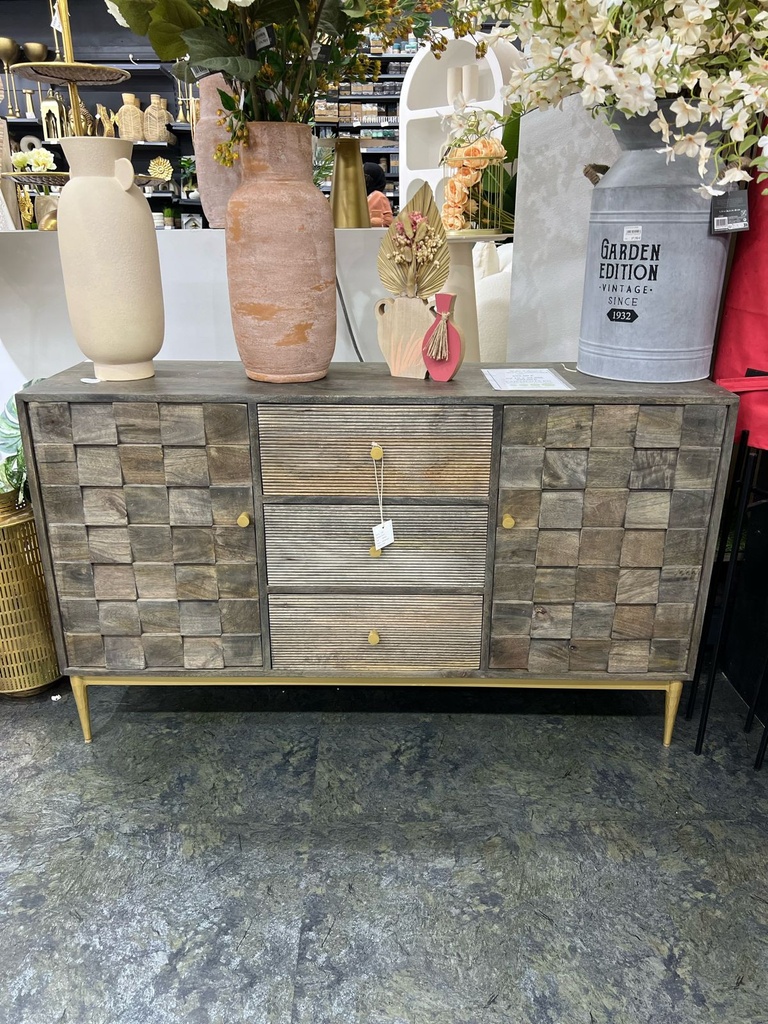 Wdn 2 door 3 drawer sideboard ( buffet bas chevron )