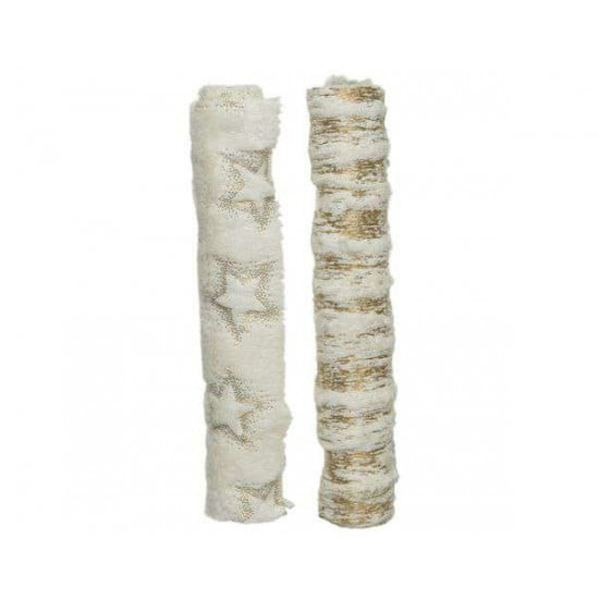 Chemin de table polyesther fausse fourrure-etoile