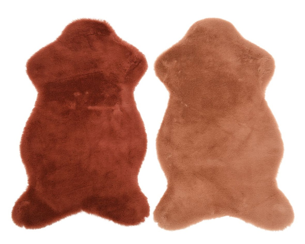 Tapis polyesther animal fausse fourrure lapin 