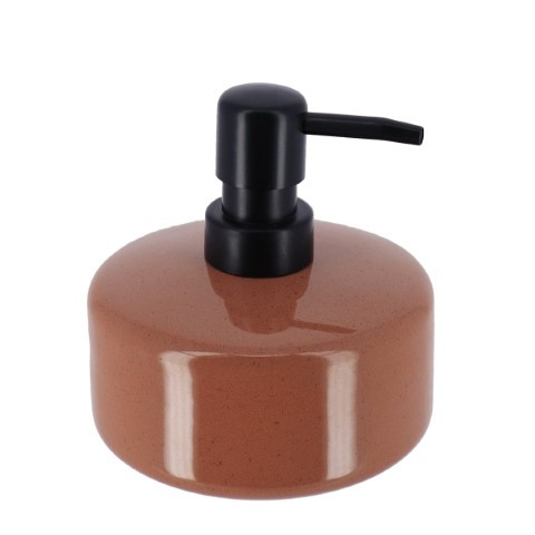 Distributeur a savon gres laque  400 ml - ambre