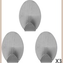 Crochet chiffonx3 adhesif