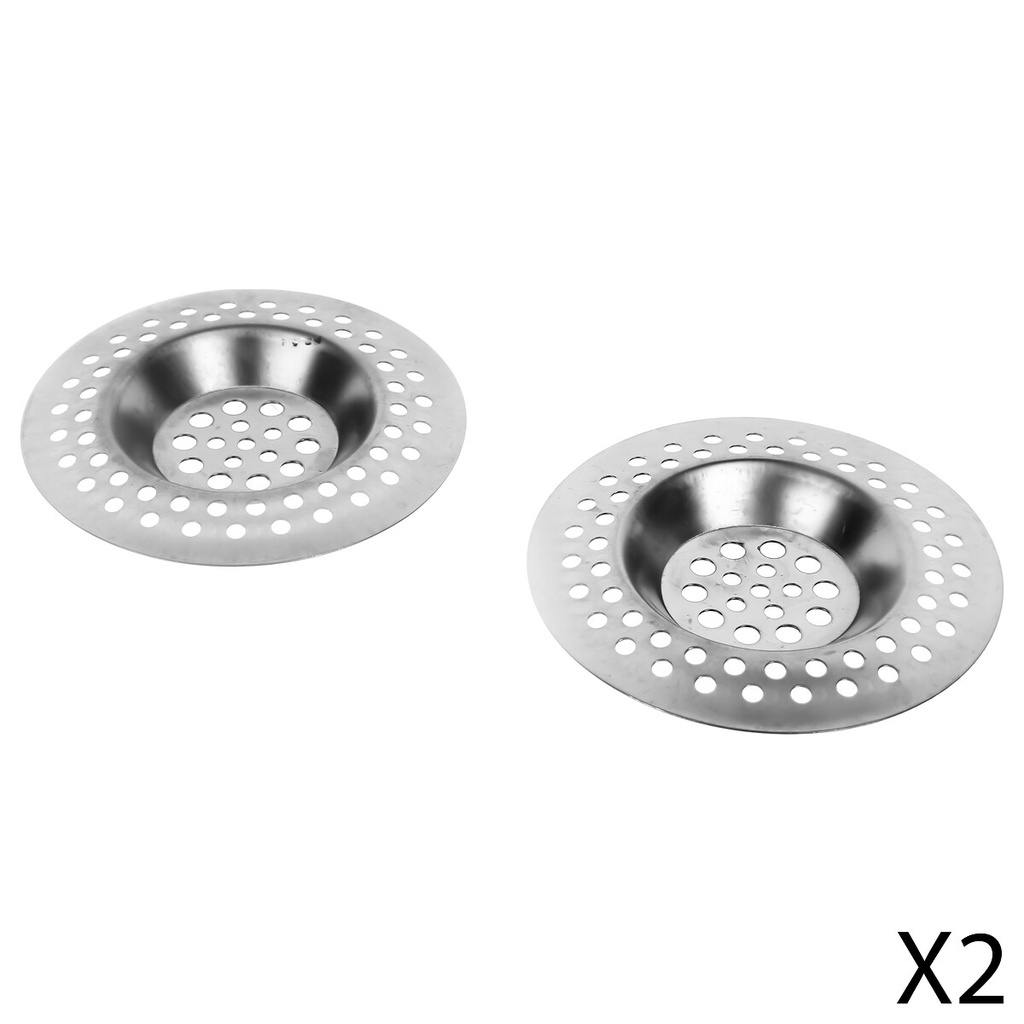 Lot de 2 grilles évier inox gris/bleu  