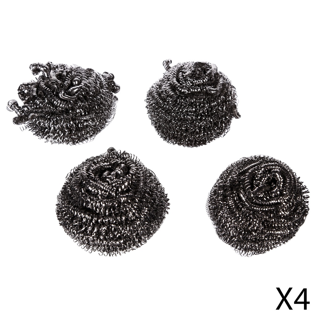 Lot de 4 tampons à récurer SILVER  