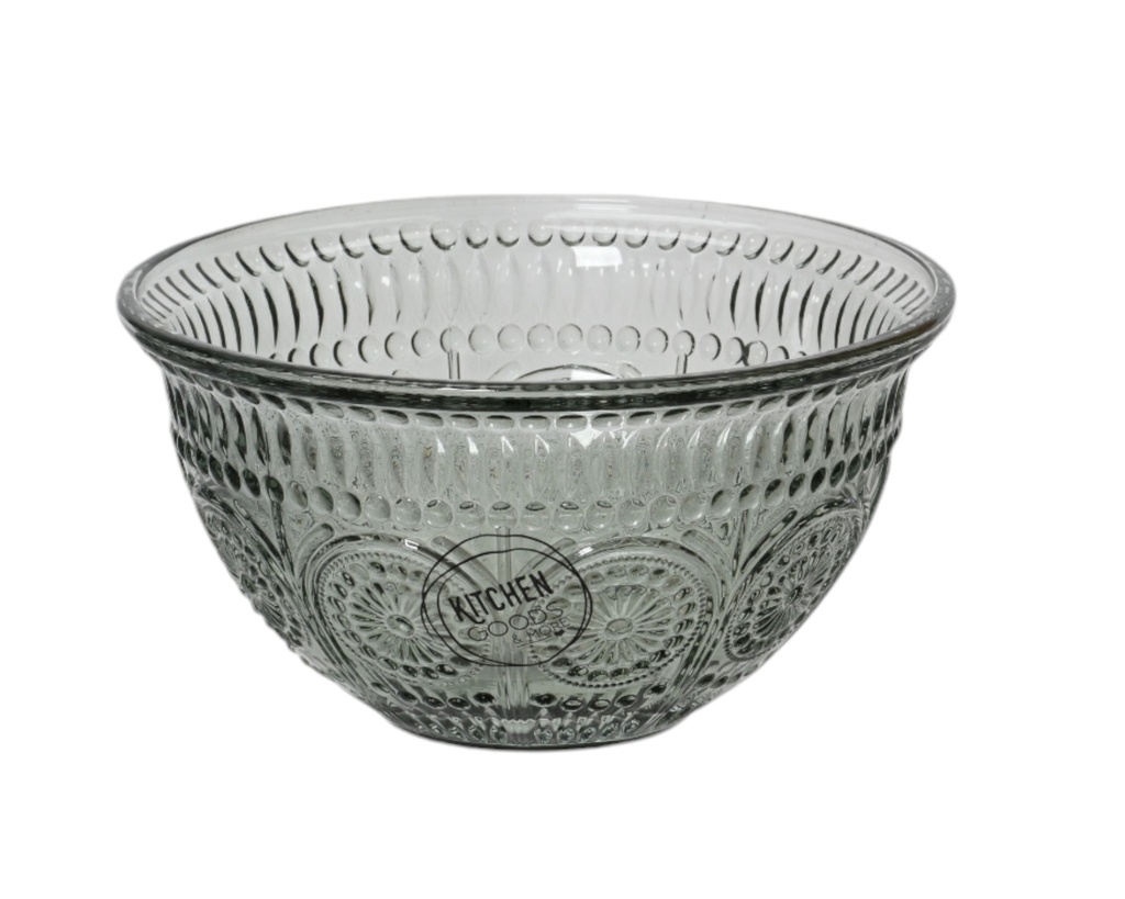 Bol en verre transparent vert