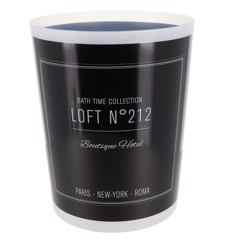 Poubelle pp impr.e 5l - neo retro noir