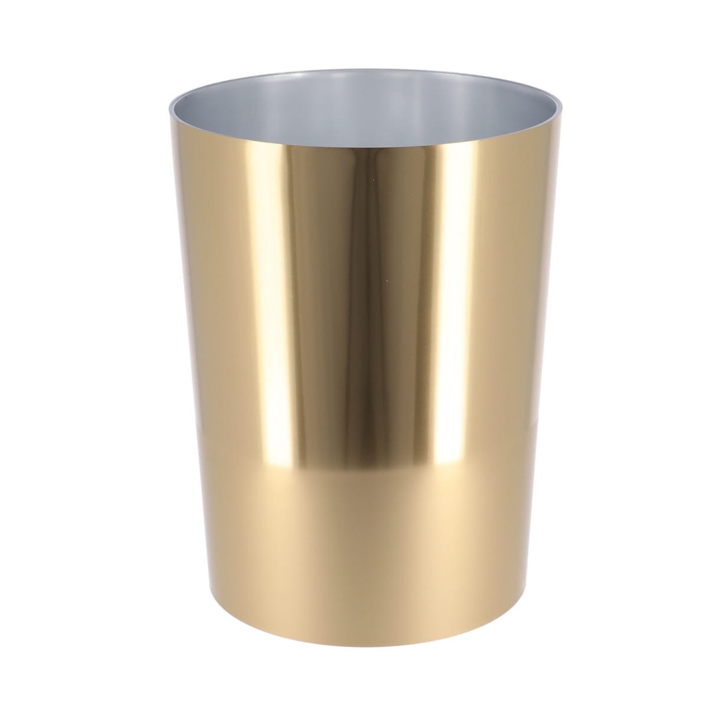 Poubelle ps 6,5l - effet or