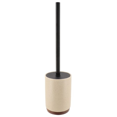 Brosse wc en polyresine - naturel/acacia