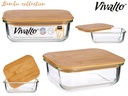 Boite de cuisine hermetique et couvercle bambou