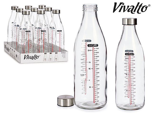 Bouteille doseuse bouchon acier 1l