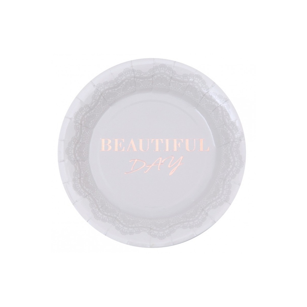  lot de 8 assiettes  beautiful day