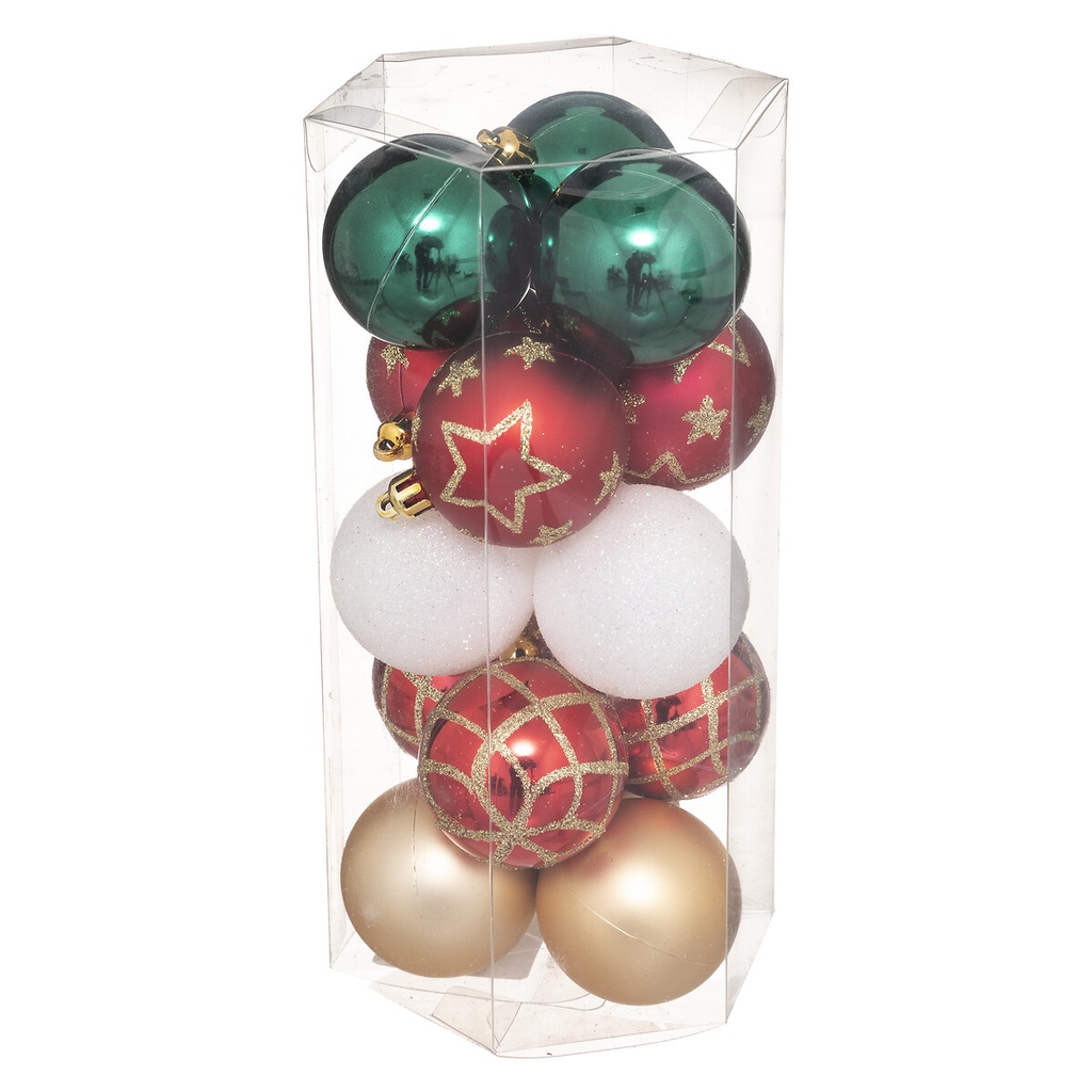 Boule de noel 50mm x15 lisse/deco delice