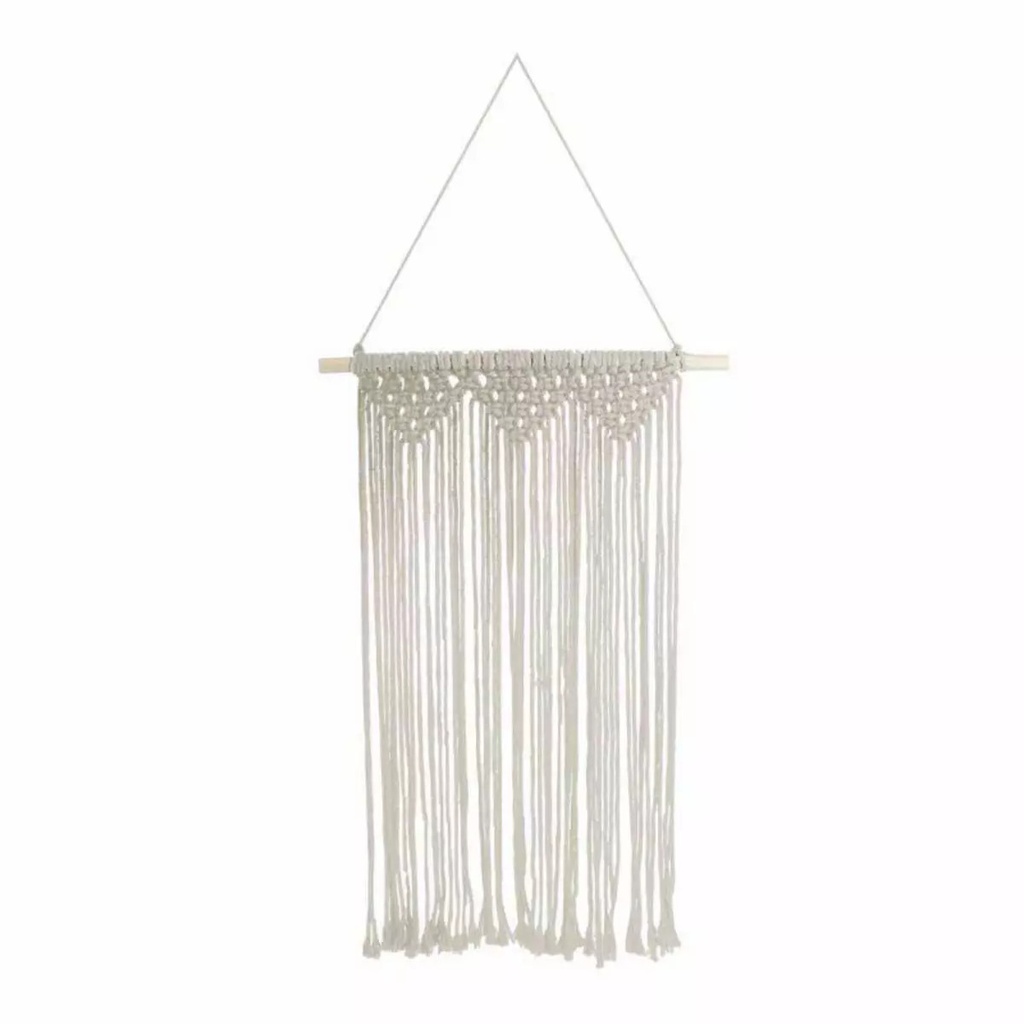 Suspension 58 x 30 cm macrame voyage berbere naturel