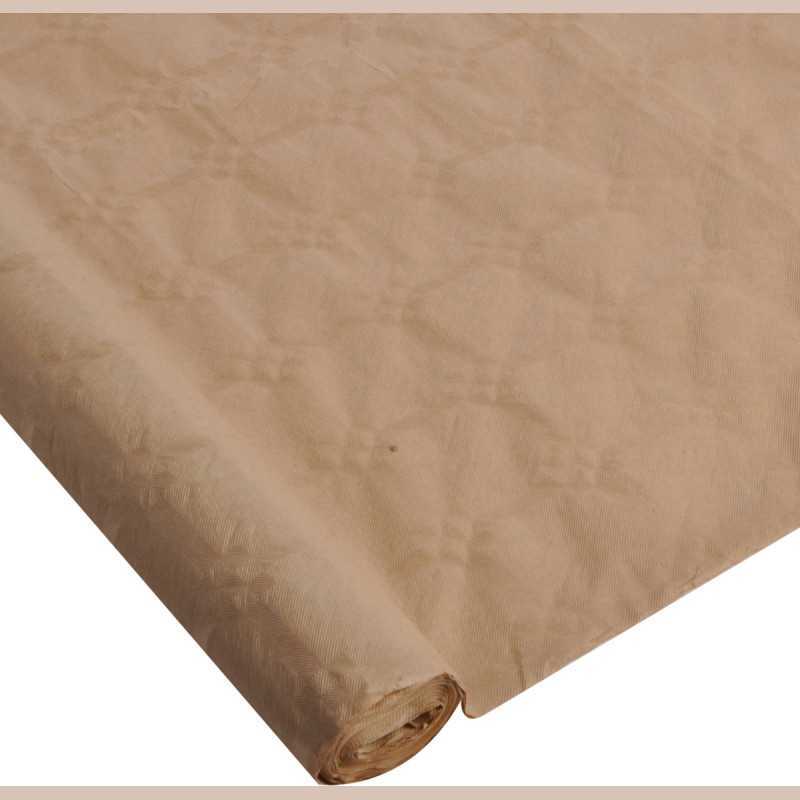 Nappe en papier kraft damasse 1,18*5m naturel