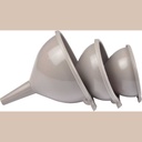 Set de 3 entonnoirs plastique d10cm / d12cm / d14cm taupe