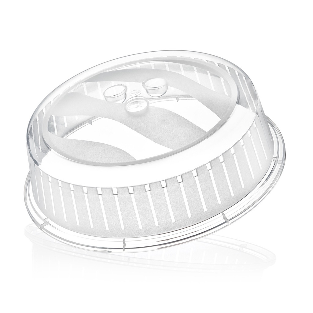 Dome micro-onde accrochable plastique ø26*h9.5cm transparent