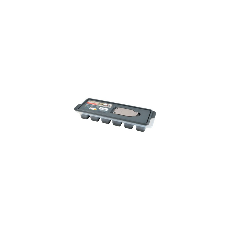 Bac a glacons plastique fond silicone demoulage facile 25*8,5*h4cm anthracite