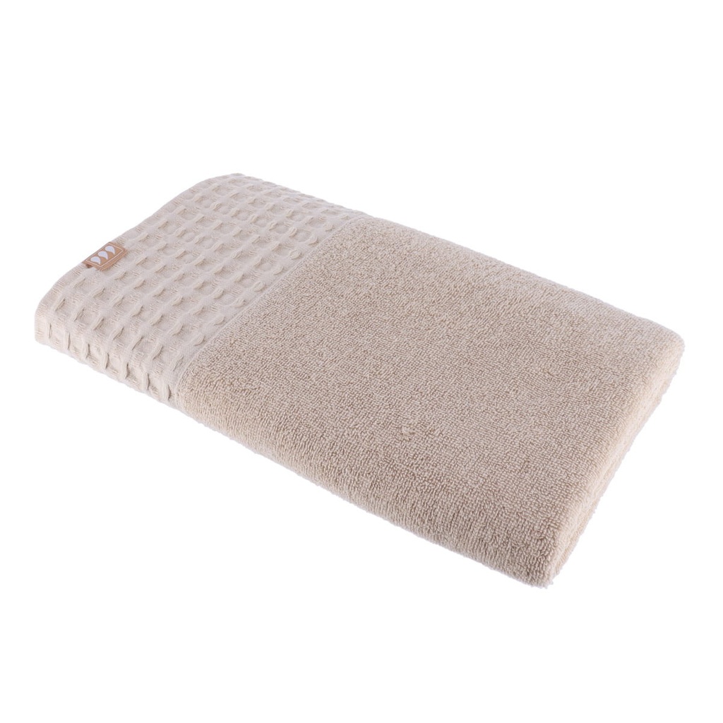 Serviette de bain 90x150 cm 100% coton - beige