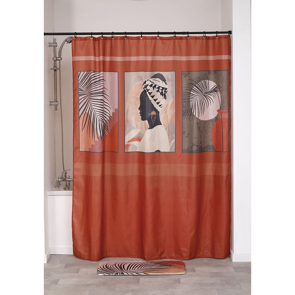 Rideau de douche polyester 180x200 cm - medina
