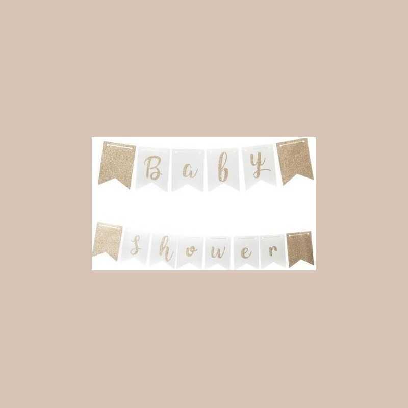 Guirlande baby shower papier ciel e