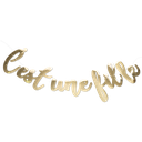 Guirlande c'est une fille or metal