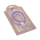 Bougie chiffre "0" calligraphie ros e gold paillettes 10.5cm+bobeche