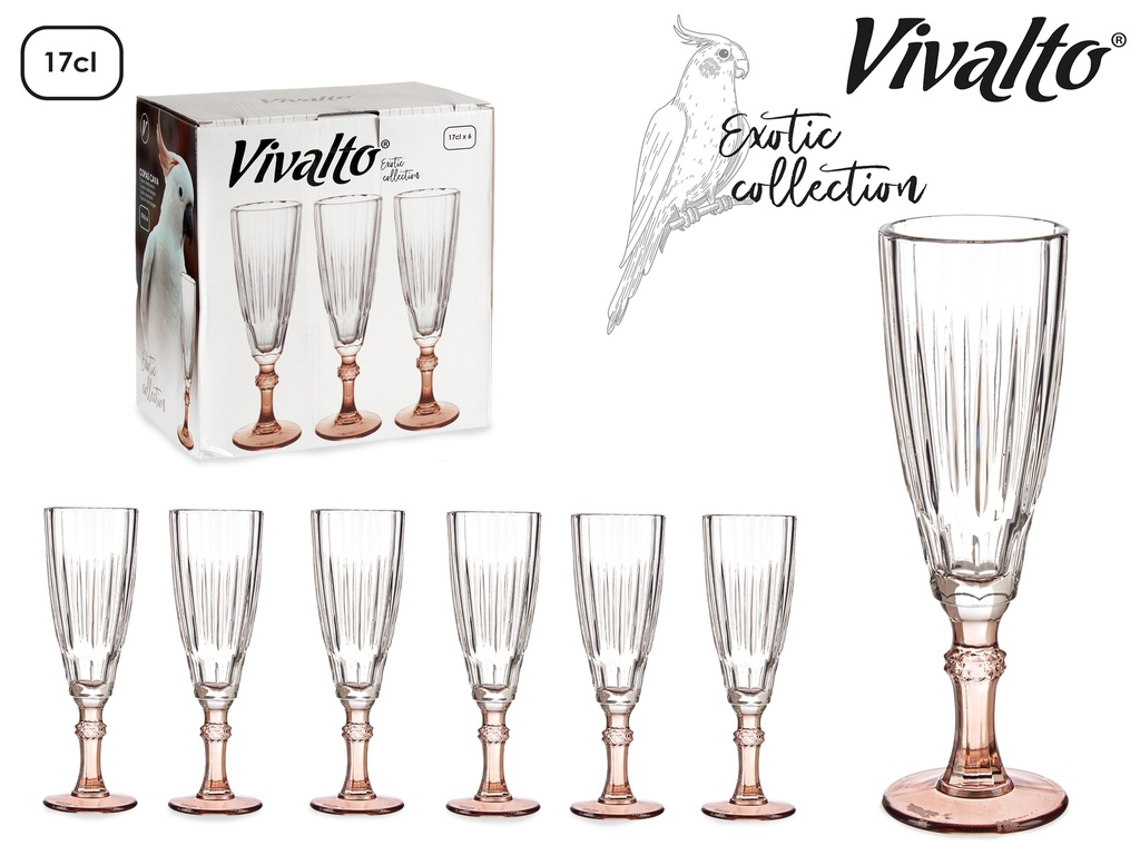 Coupe cava couleur cafe 170ml