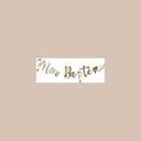 Guirlande mon bapteme metal or lett res 10.5 a 21cm - 1m