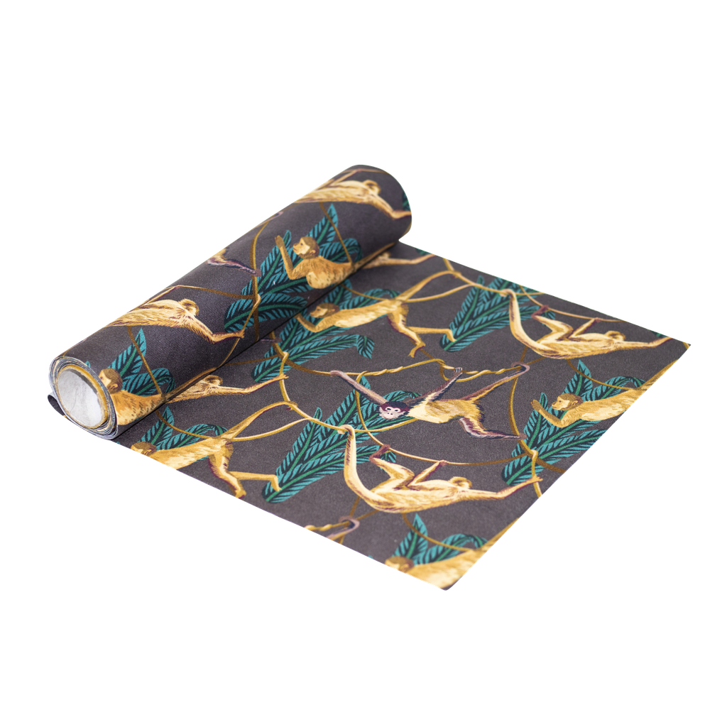 Chemin de table velours singe feuil lage liane 30cmx2.5m