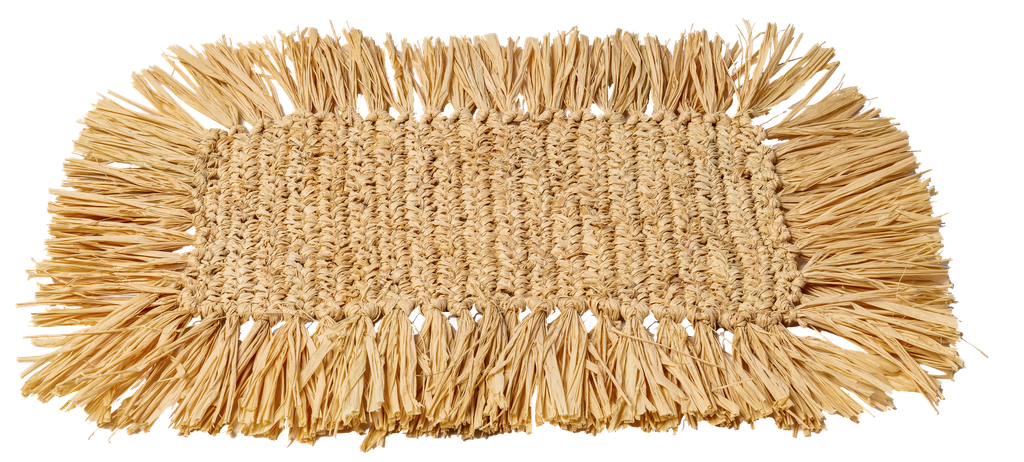 Centre de table bali raphia rectangulaire