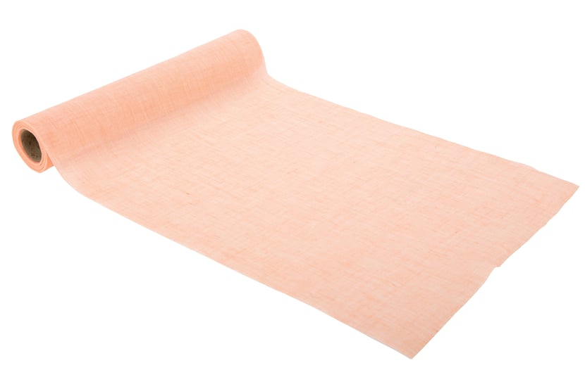 Chemin de table mousseline rose 28cmx5m