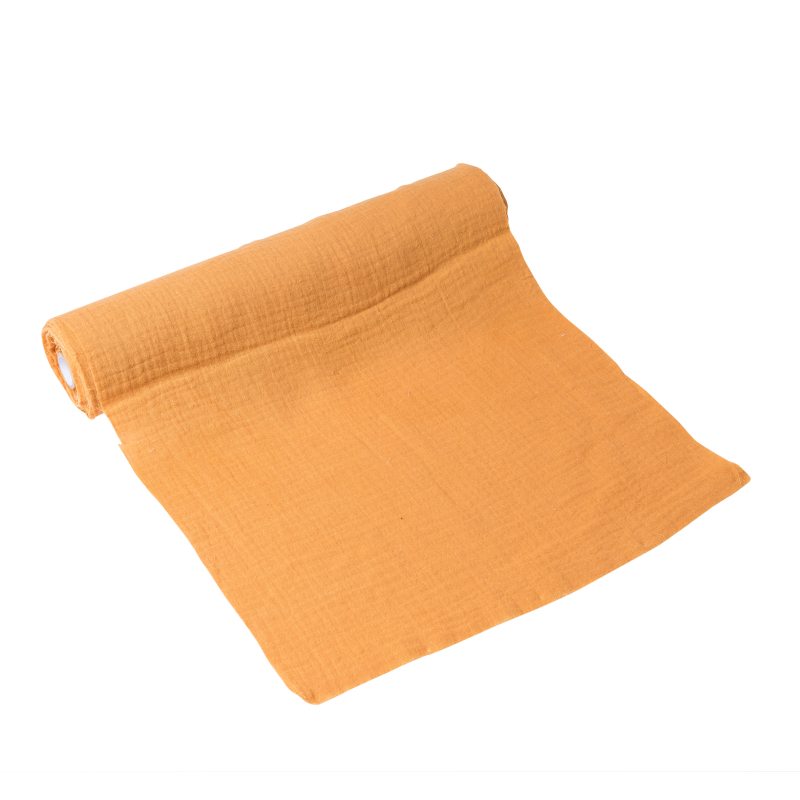 Cdt gaze de coton moutarde 30cmx3m