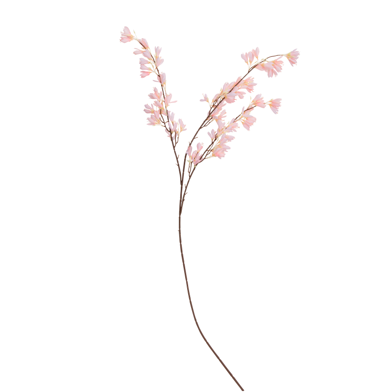 Branche de fleurs de magnolia rose poudre 1.30m
