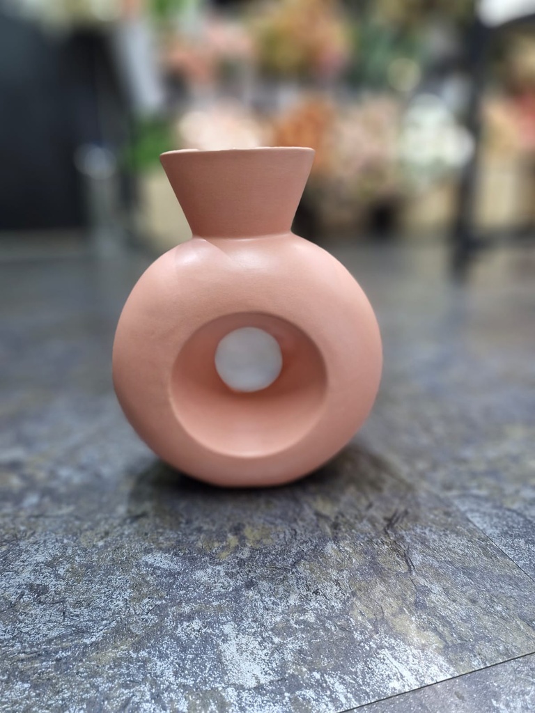 Vase faience terracotta