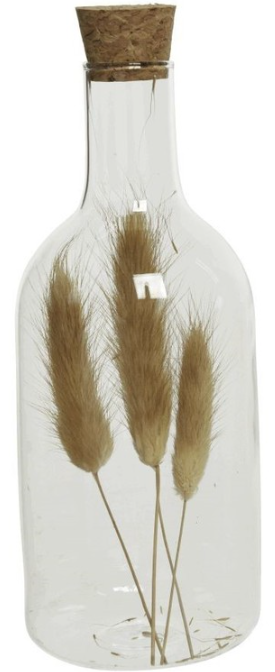 Bouteille verre pampa marron