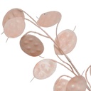 Tige eucalypus rosé blanc en plastique