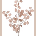 Tige eucalypus rosé blanc en plastique