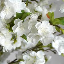 Fleur polyester-blanc