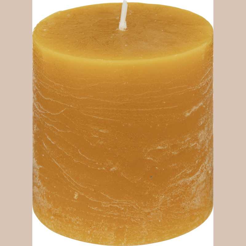 Bougie  rond olia jaune  6.7x7cm