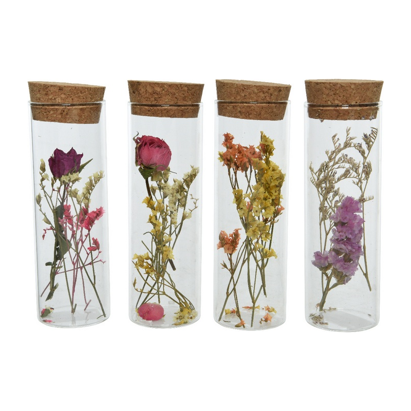 Tube verre liege- etiquette papier craft
