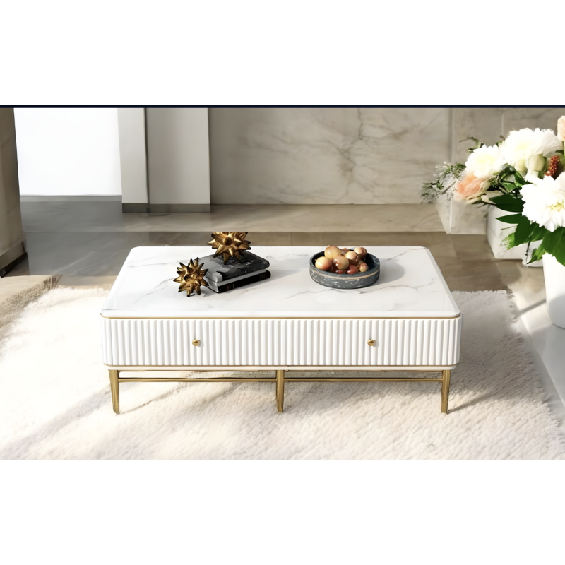 Table basse "elysium"couleur blanc
