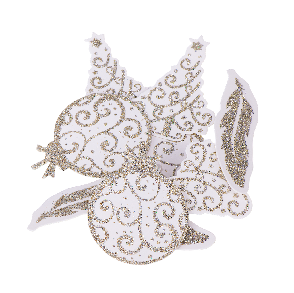 80 confettis noel elegant dore 3.5 cm