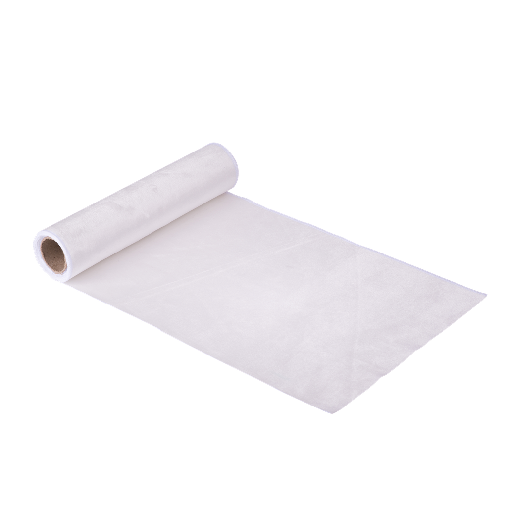  cdt velours blanc lavable 30cmx2.50