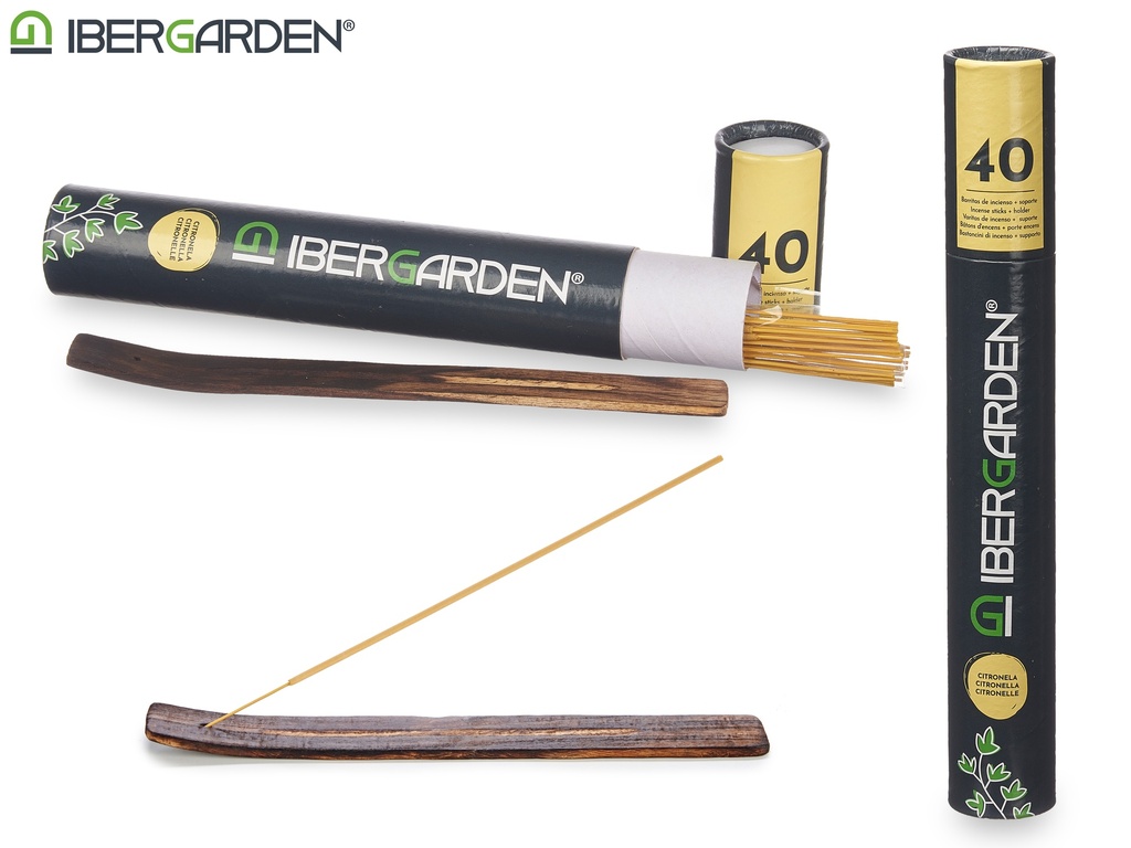 40 barres de encens citronnelle suport