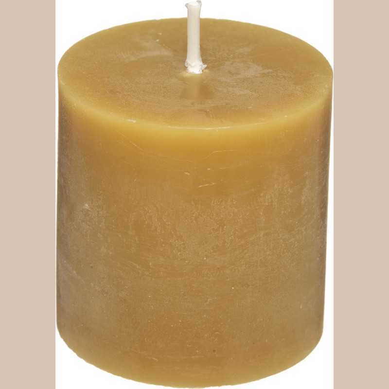 Bougie  x4 olia jaune d4.5cm