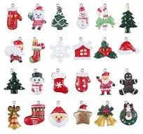 18 sujets de noel traditionnel resine de 2 a 5cm