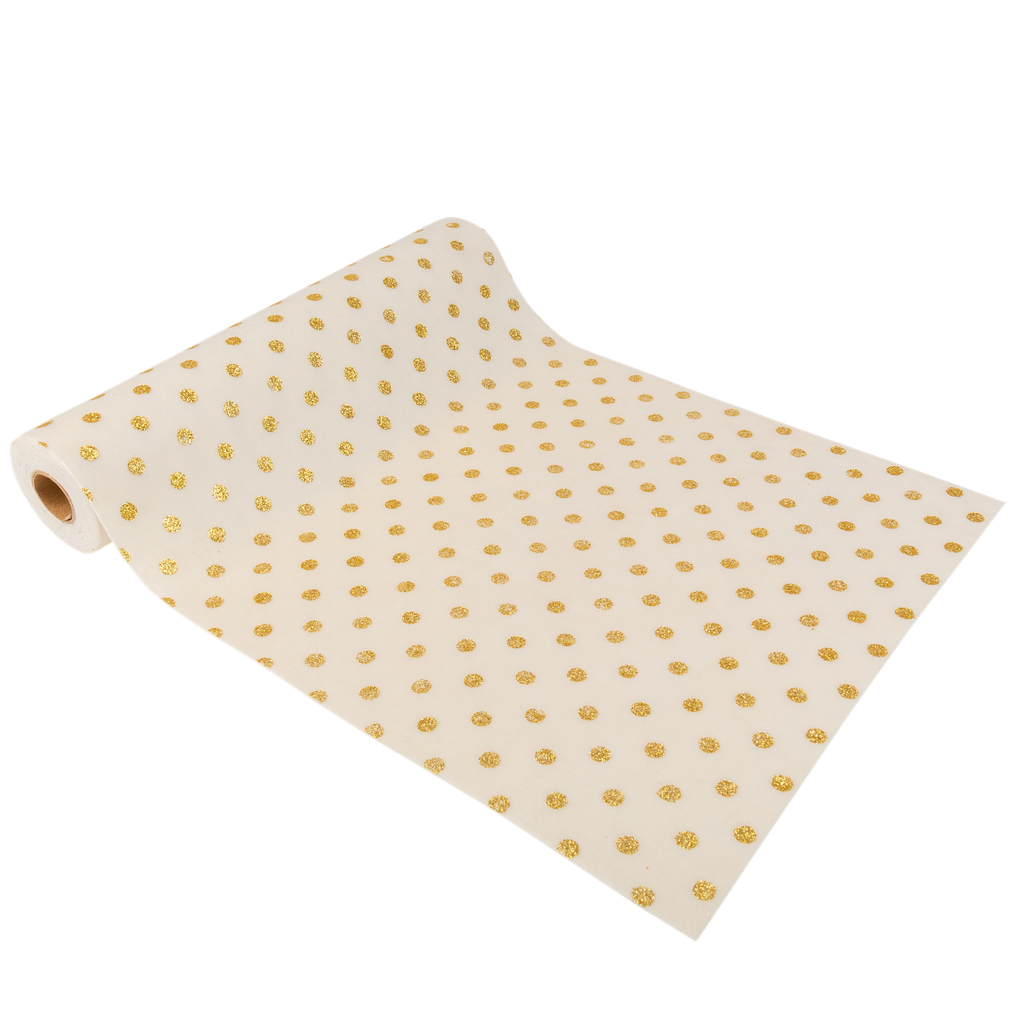  cdt velours pois ivoire paillettes 