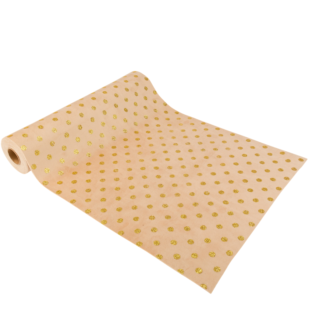  cdt velours pois creme paillettes o