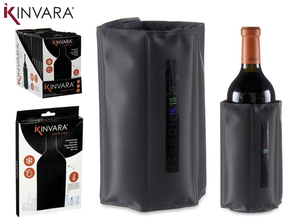 Housse glaciere vin avec thermometre