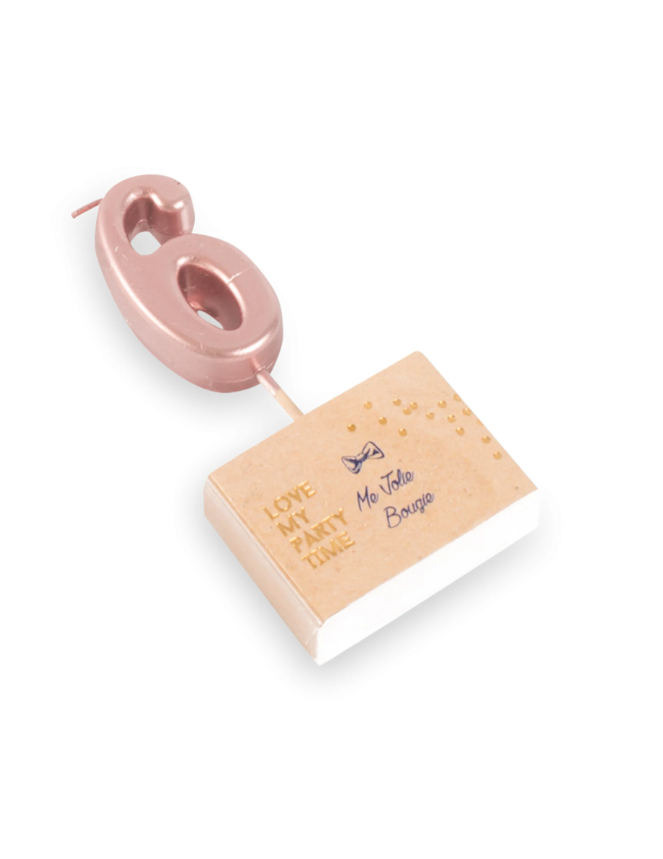  bougie chiffre 6 metal rose gold 4.