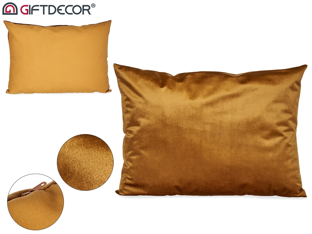 Coussin velours or 60x45cm